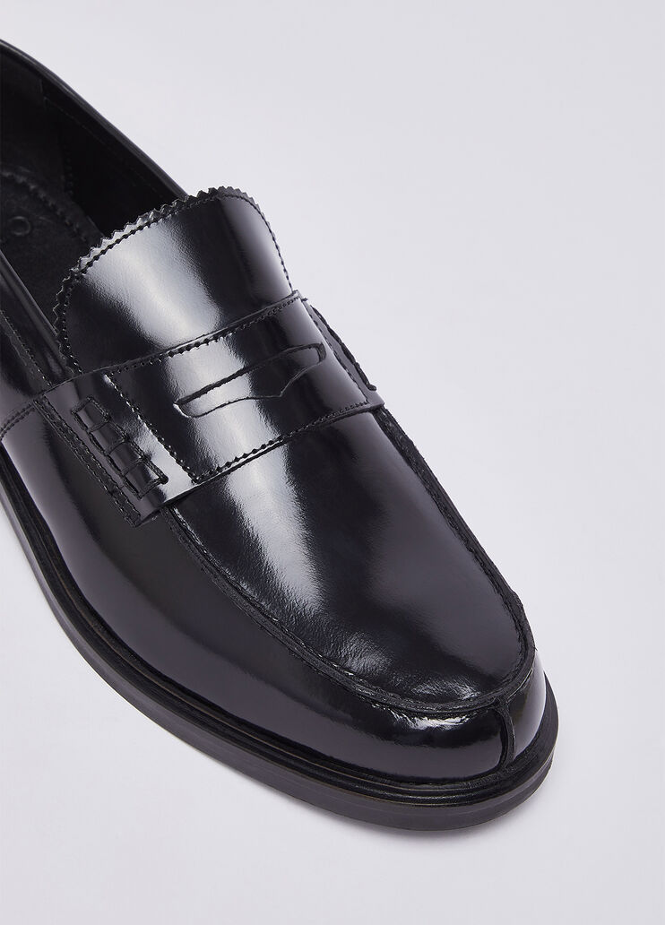 Men&rsquo;s leather loafers black Liu Jo - medium