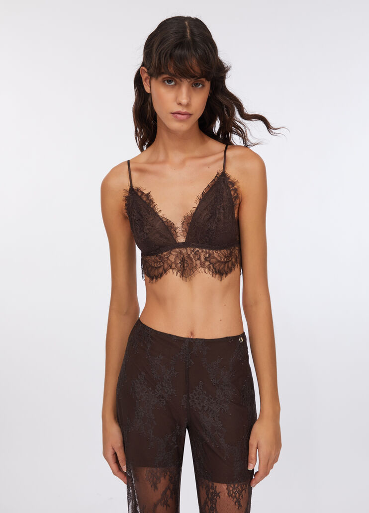 Lace bralette dark brown Liu Jo - medium