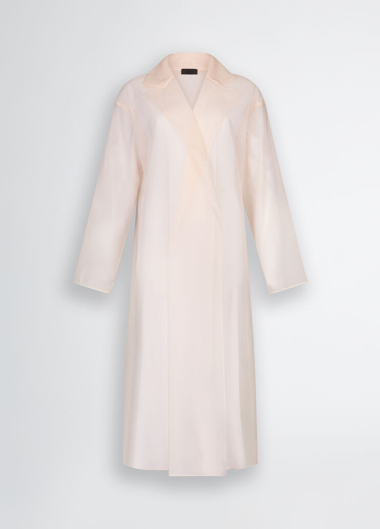 White organza trench coat champagne Liu Jo - large image number 6 White organza trench coat champagne Liu Jo - large image number 6