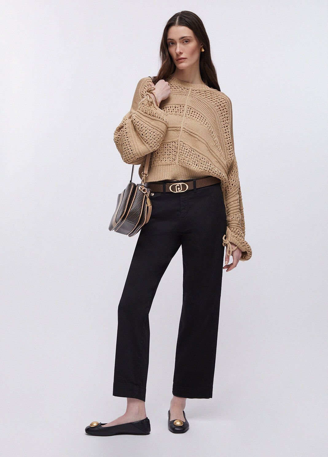 Chinohose mit Patten Schwarz Liu Jo - large image number 5