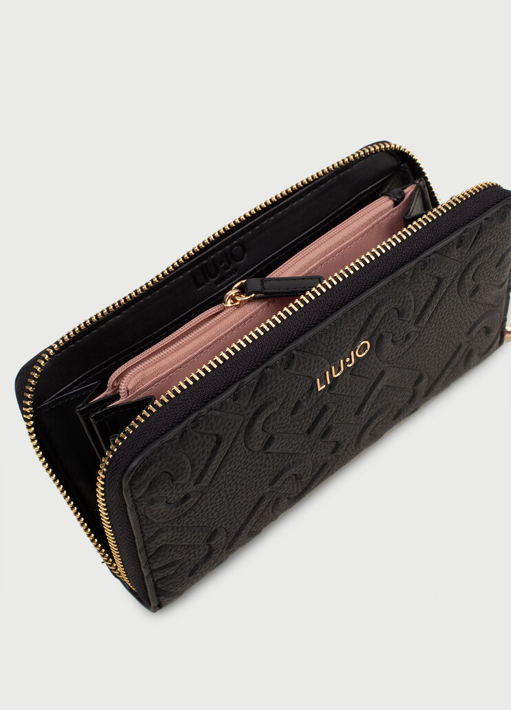 Wallet with logo Black Liu Jo - large image number 3