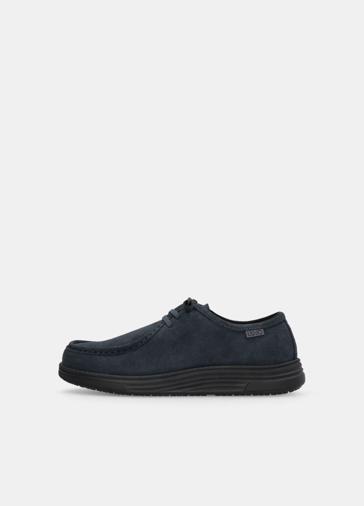 Suede lace-up loafers navy blue Liu Jo - large image number 4 Suede lace-up loafers navy blue Liu Jo - large image number 4
