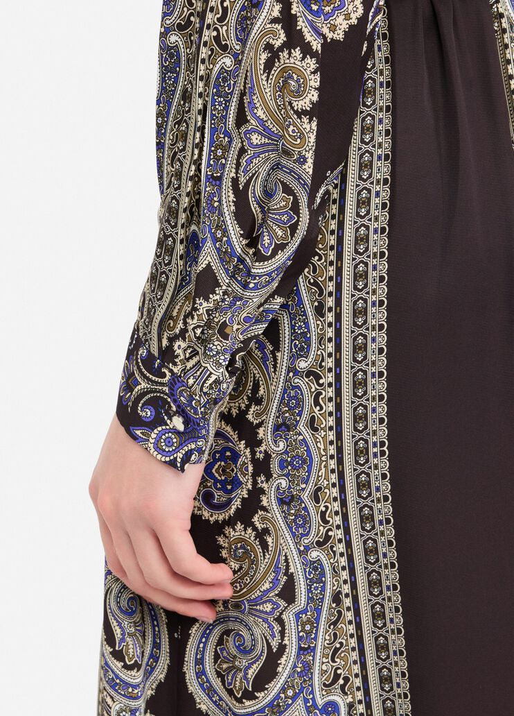 Midikleid mit Gürtel Braun mit Print Liu Jo - large image number 4