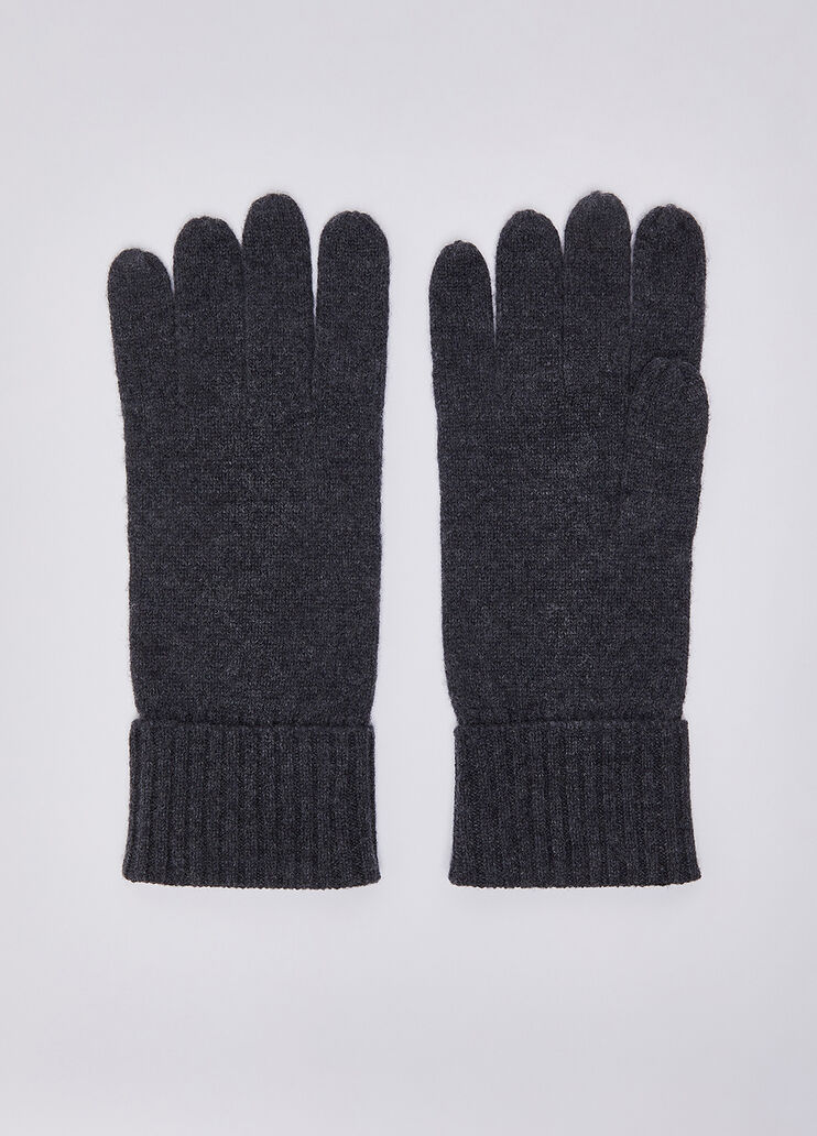 Handschuhe aus Wolle und Kaschmir Dunkelgrau Liu Jo - medium
