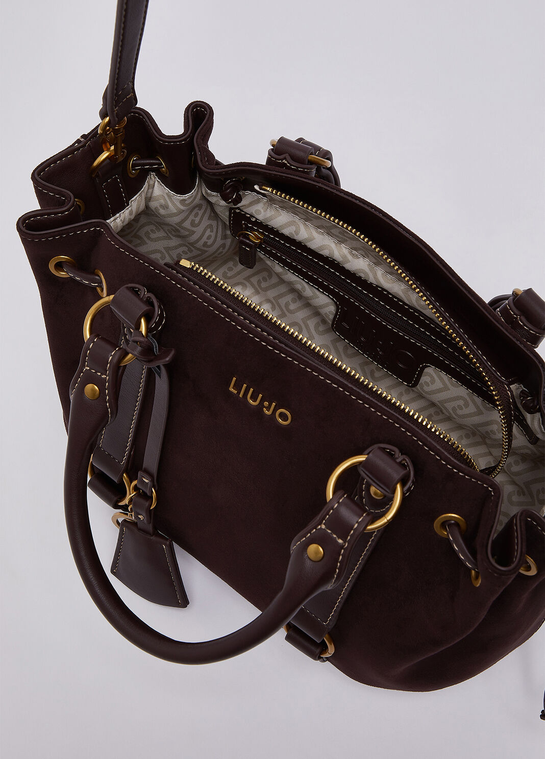 Borsa piccola con coulisse melanzana Liu Jo - large image number 6