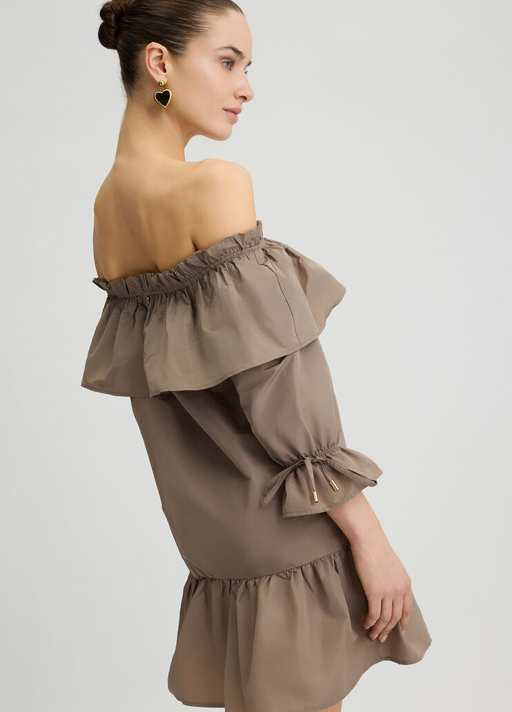 Short taffeta dress beige Liu Jo - medium Short taffeta dress beige Liu Jo - medium