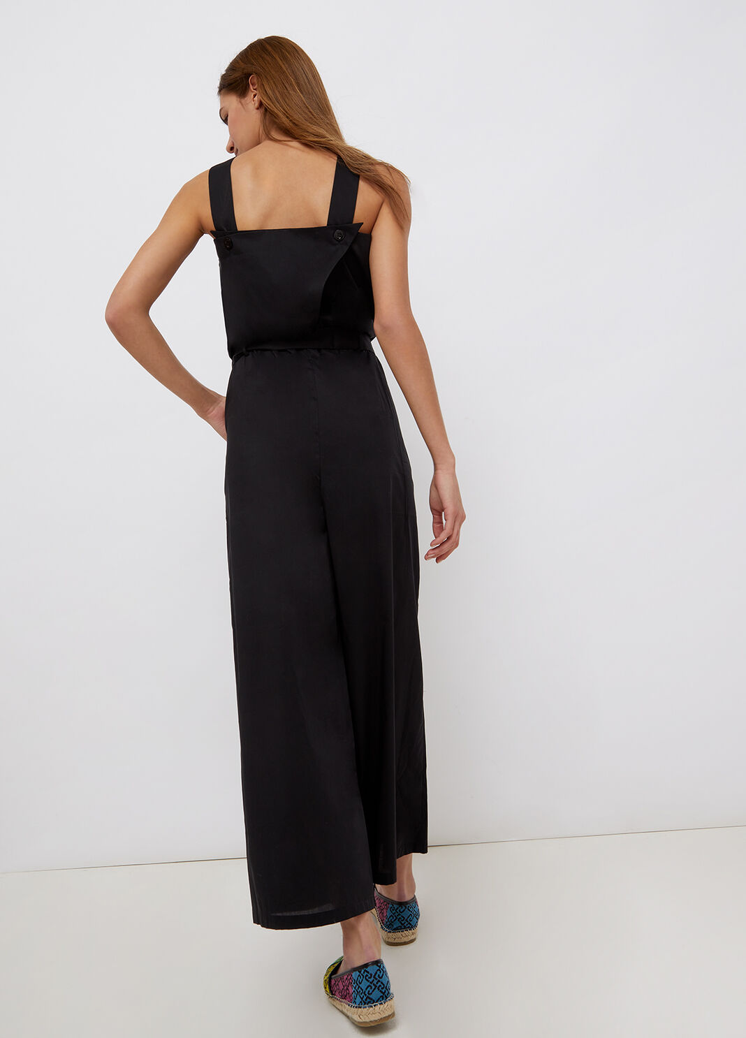 Combinaison longue en popeline noir Liu Jo - large image number 1