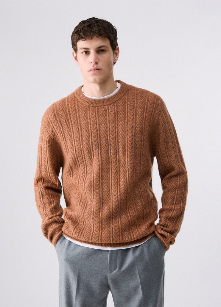Pull en laine et alpaga beige Liu Jo - medium