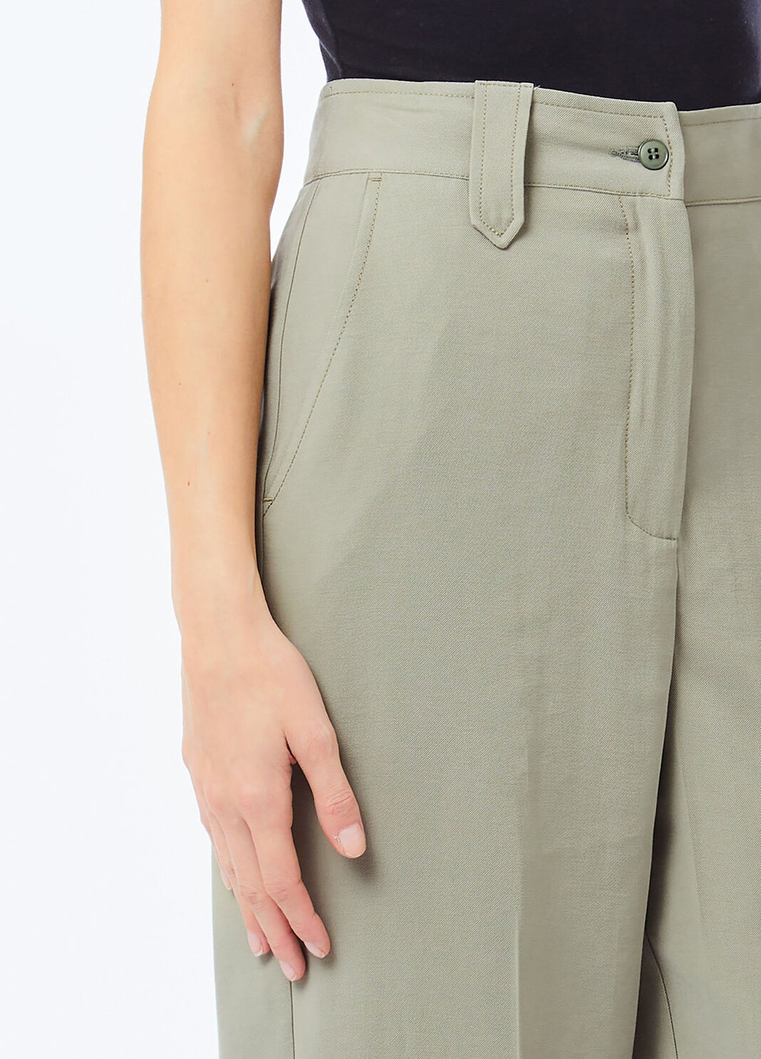 Gerade Hose aus Gabardine Spargel Liu Jo - large image number 2