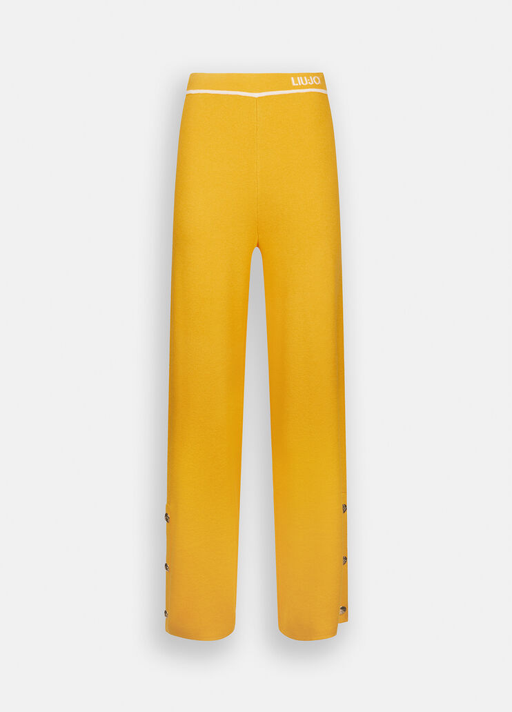 Knitted trousers yellow Liu Jo - large image number 6
