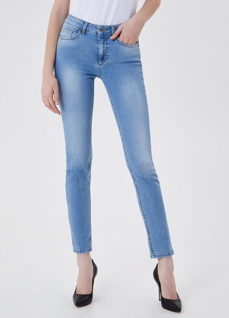 Экологичные зауженные джинсы Синий деним Liu Jo - large image number 0