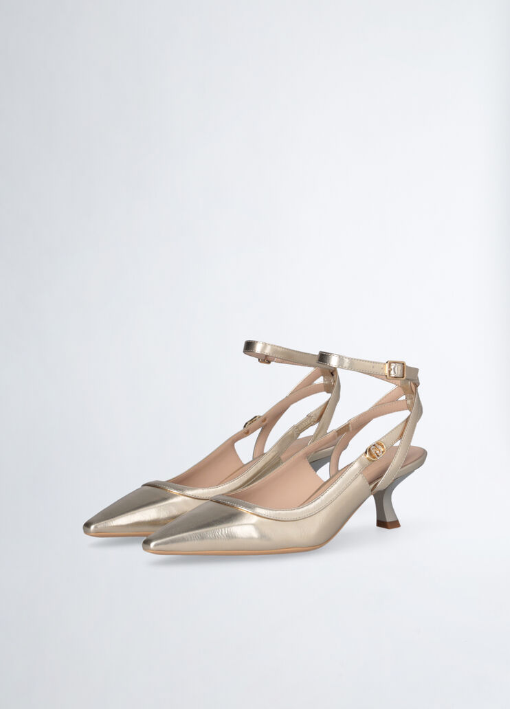 Slingbacks with low heel gold-colour Liu Jo - large image number 2 Slingbacks with low heel gold-colour Liu Jo - large image number 2