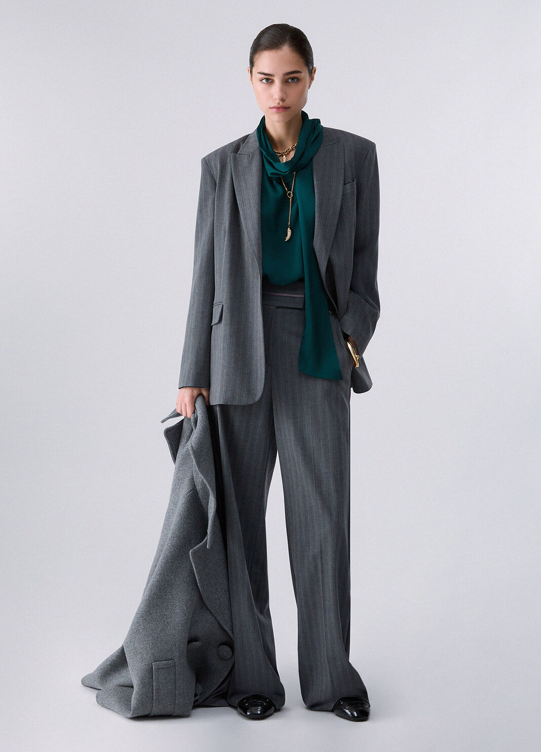Blazer with Jewel Button dark grey Liu Jo - large image number 5