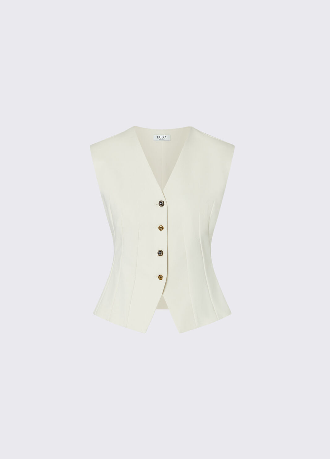 Milano stitch vest white Liu Jo - large image number 6