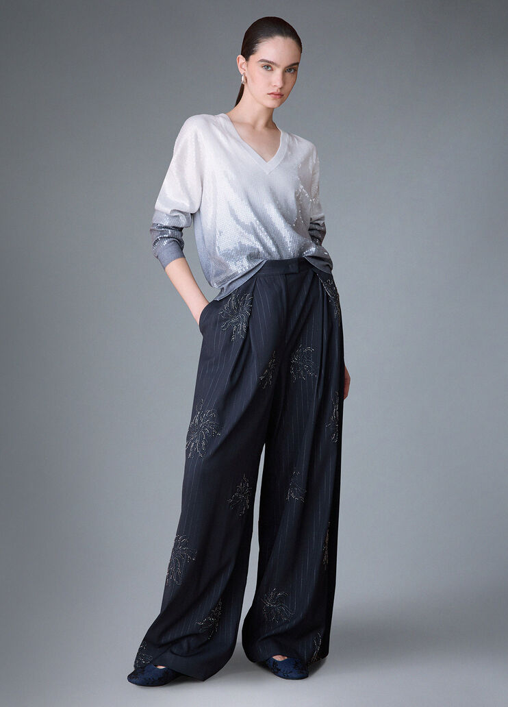 Knit d&eacute;grad&eacute; with sequins grey Liu Jo - medium