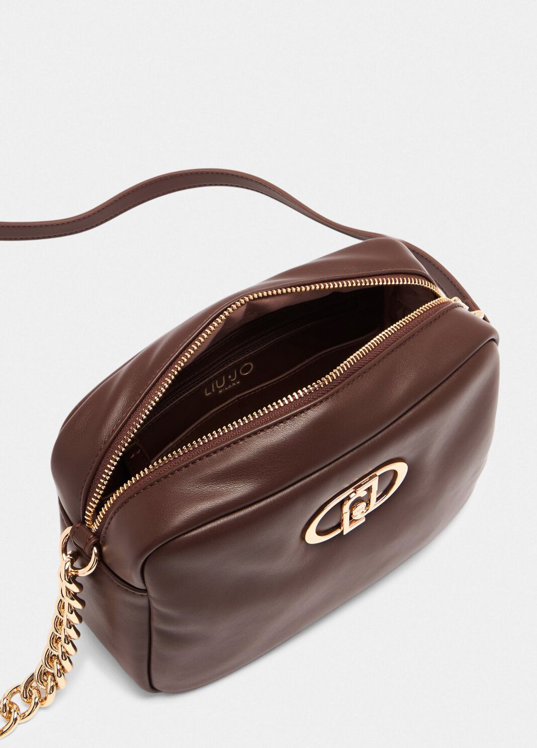 Medium LaPuffy crossbody bag dark brown Liu Jo - large image number 4