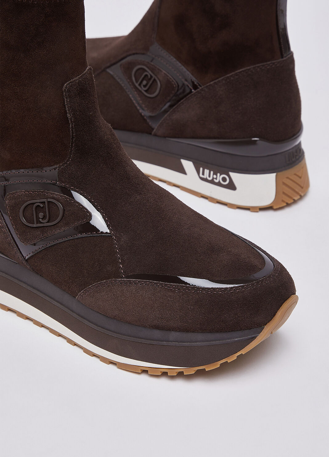 Sneaker boots in suede mocha Liu Jo - large image number 6