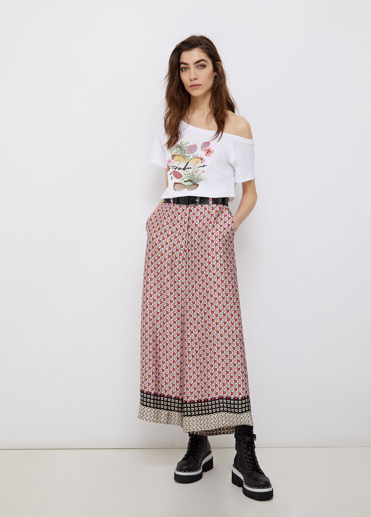 Eco-friendly T-shirt with print white/fabulous Liu Jo - large image number 3