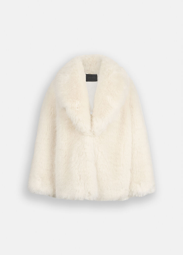 Abrigo de pelo sintético leche Liu Jo - large image number 6