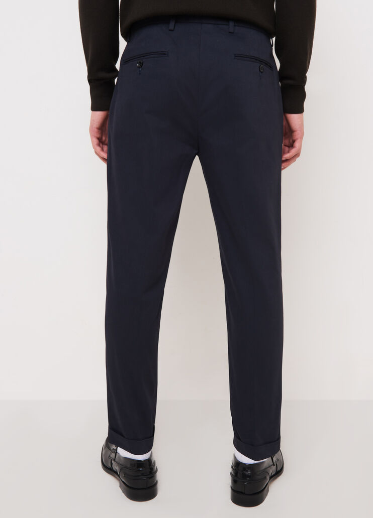 Pantalone capri in gabardine blu scuro Liu Jo - large image number 1