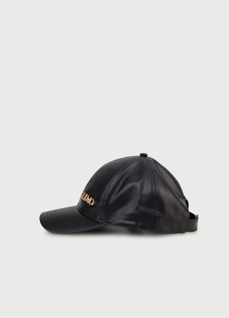 Gorra de polipiel con visera Negro Liu Jo - large image number 2