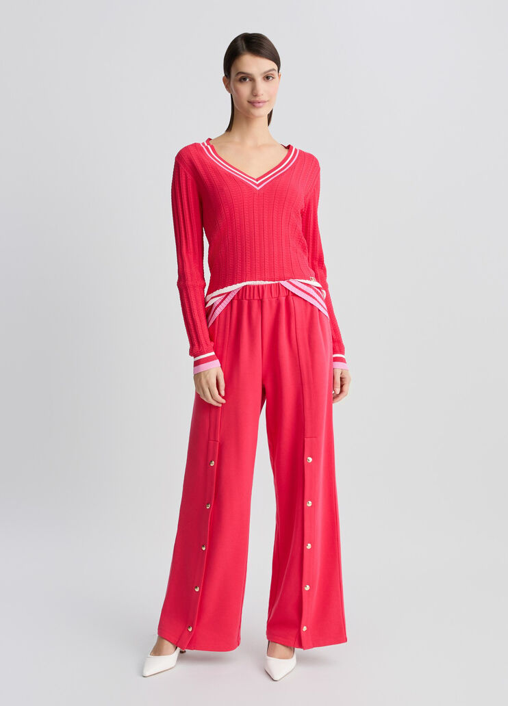 Red V-neck jumper red Liu Jo - medium Red V-neck jumper red Liu Jo - medium