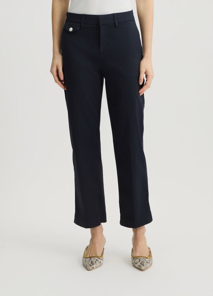 Cropped chinos navy blue Liu Jo - large image number 0 Cropped chinos navy blue Liu Jo - large image number 0