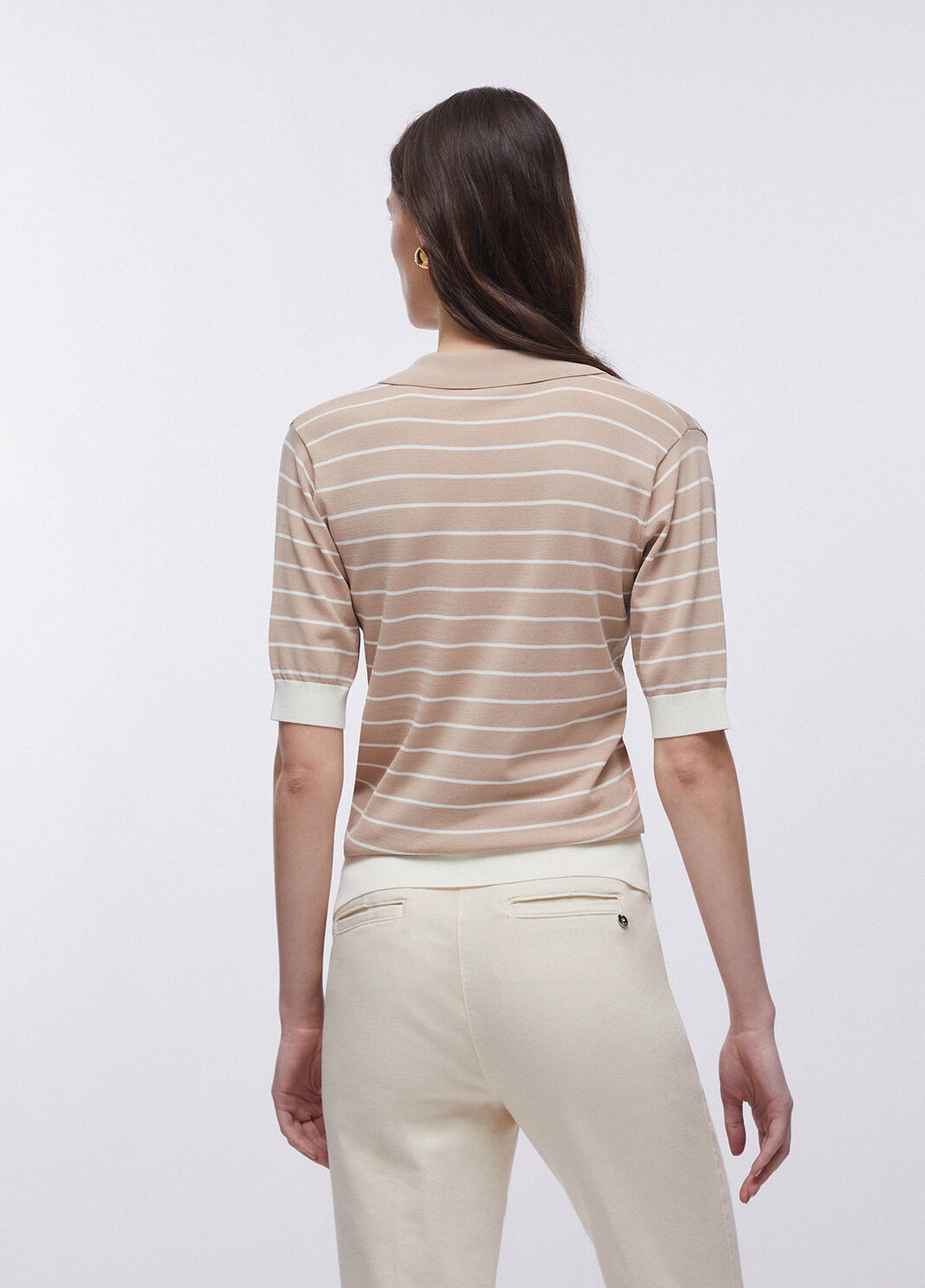 Striped top beige Liu Jo - large image number 1