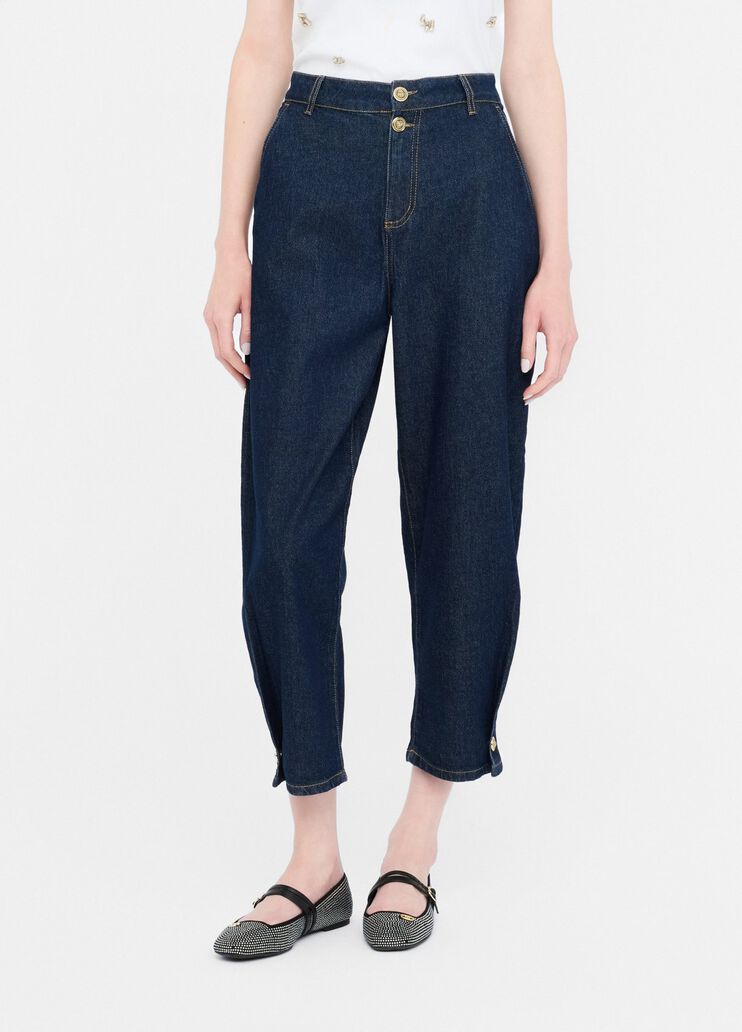 Cropped balloon jeans classic wash Liu Jo - medium Cropped balloon jeans classic wash Liu Jo - medium