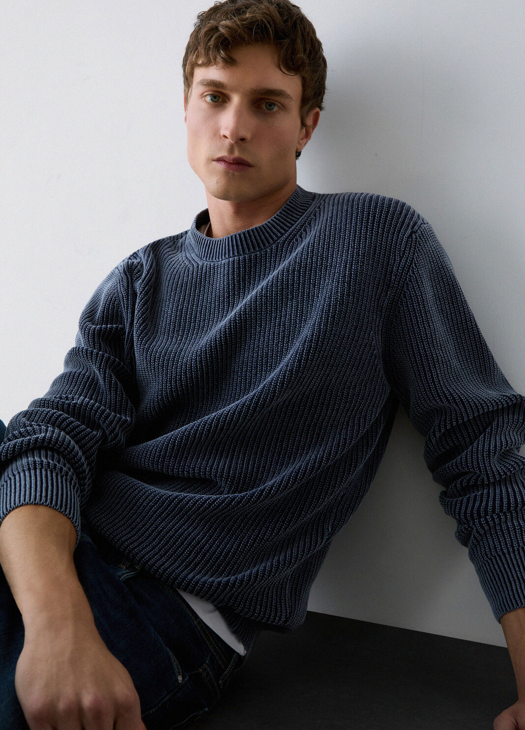 Stonewash Sweater navy blue Liu Jo - large image number 2