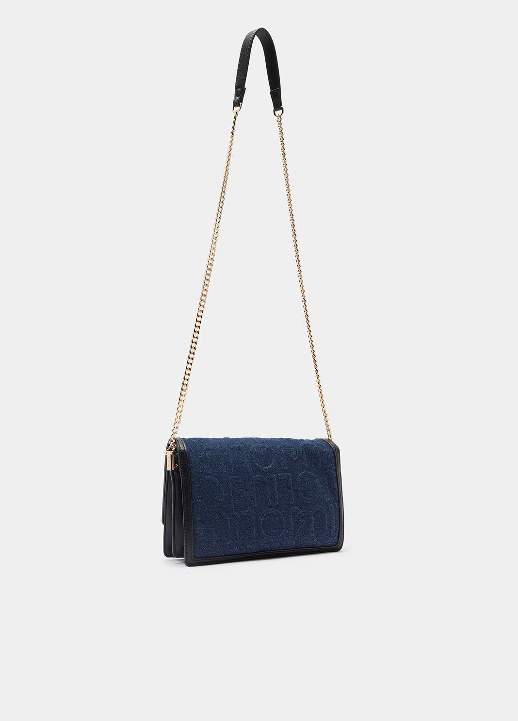 Borsa a tracolla piccola in denim blu Liu Jo - large image number 1
