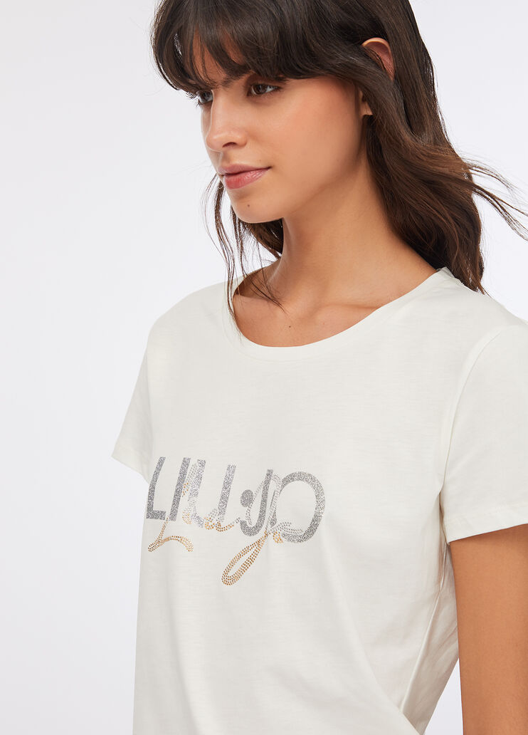 T-Shirt Liu Jo Better Weiß/Logo Liu Jo - large image number 2
