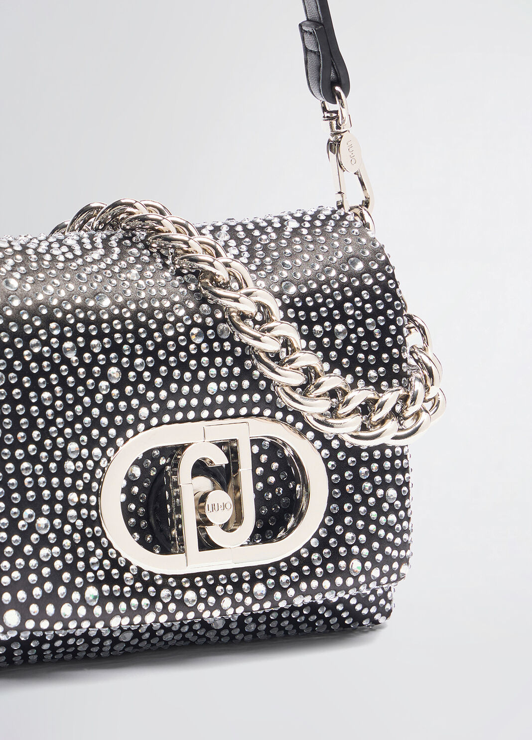 Small LaPuffy bag with rhinestones black Liu Jo - large image number 9