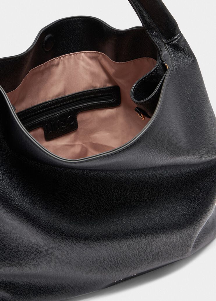 Sac hobo grand format avec bandoulière noir Liu Jo - large image number 5