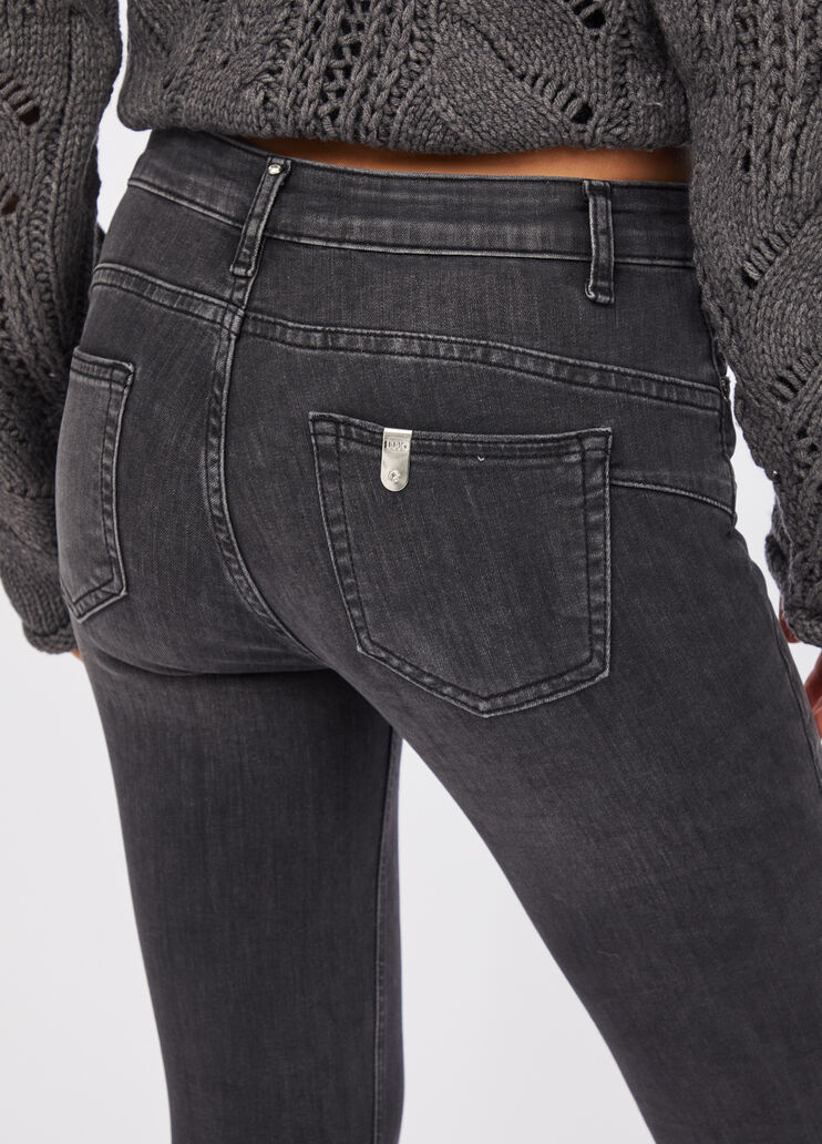 Pantalón pitillo Bottom Up denim negro Liu Jo - large image number 3