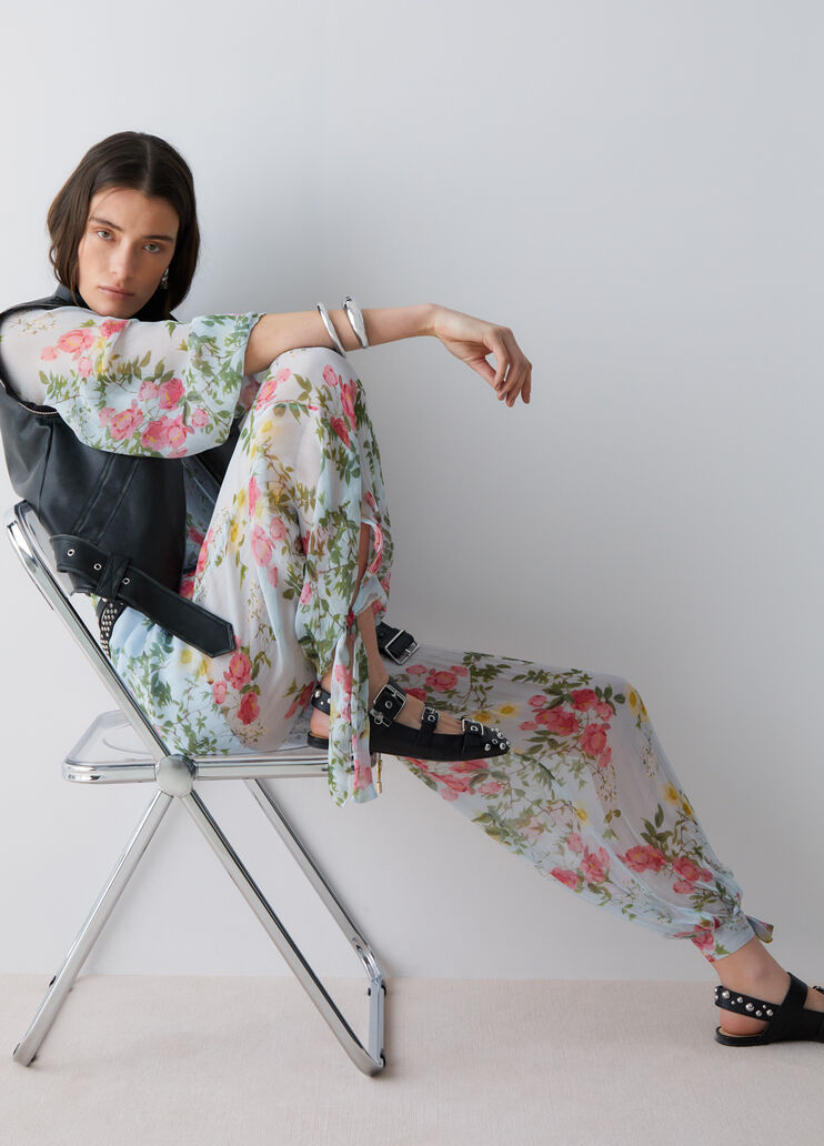 Floral trousers floral light blue Liu Jo - medium