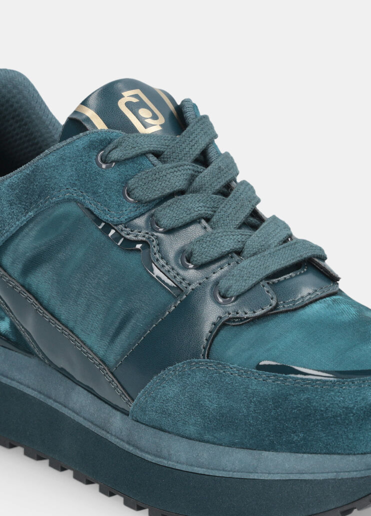 Leather platform sneakers  blue Liu Jo - large image number 6