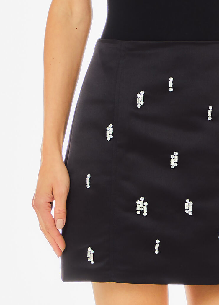 Minijupe avec strass noir Liu Jo - large image number 2