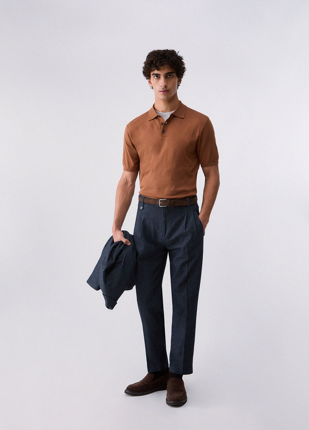 Polo shirt in cotton and silk brown Liu Jo - large image number 5