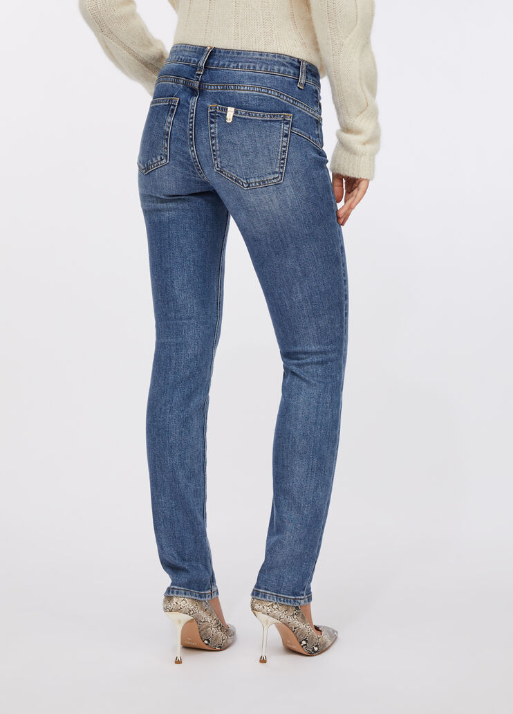 Jean slim bottom up denim bleu foncé Liu Jo - large image number 1