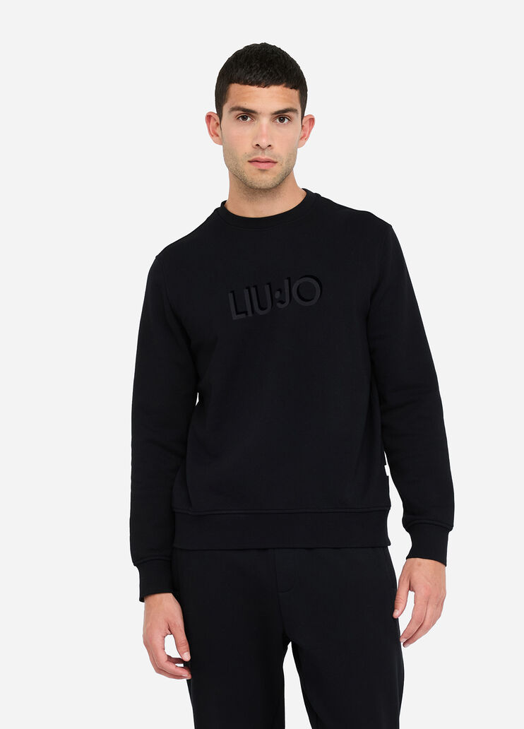 Sweatshirt with logo black Liu Jo - medium