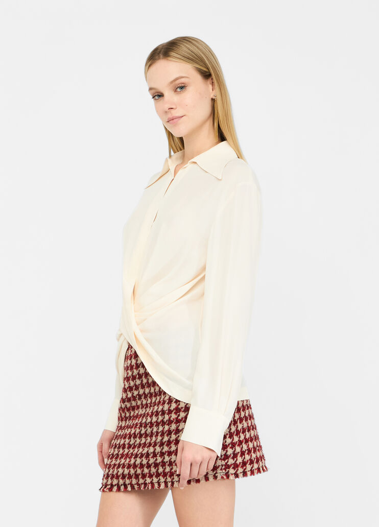 Crêpe de chine blouse cream Liu Jo - large image number 3 Crêpe de chine blouse cream Liu Jo - large image number 3