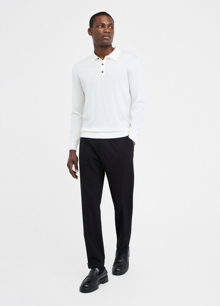 Wool polo shirt white Liu Jo - medium Wool polo shirt white Liu Jo - medium