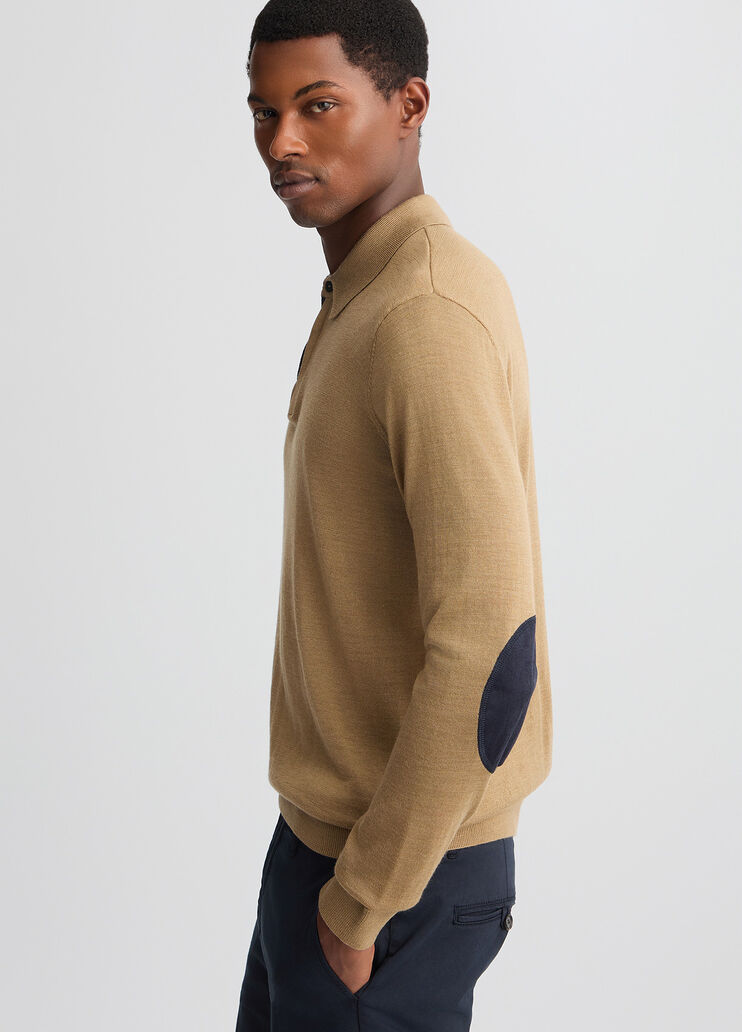 Beige wool-blend polo shirt beige Liu Jo - large image number 3 Beige wool-blend polo shirt beige Liu Jo - large image number 3