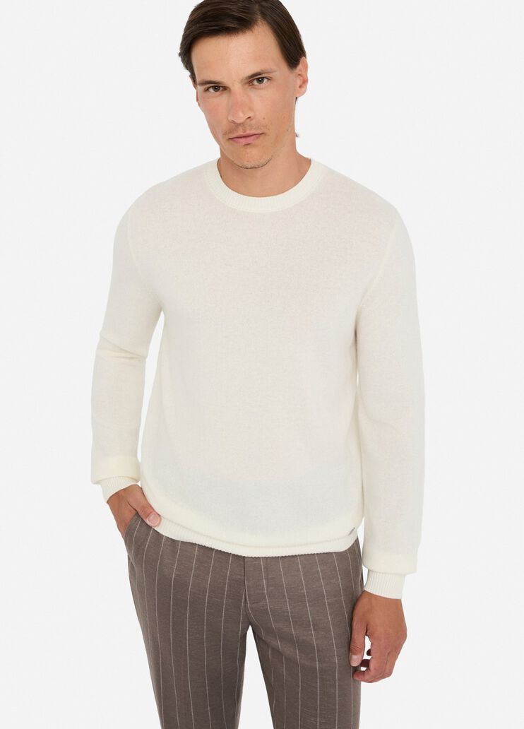 Wool and cashmere jumper white Liu Jo - medium