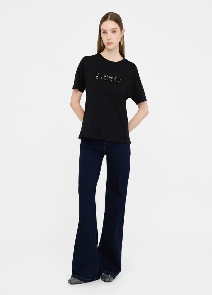 T-Shirt Liu Jo Better Schwarz Liu Jo - large image number 3 T-Shirt Liu Jo Better Schwarz Liu Jo - large image number 3