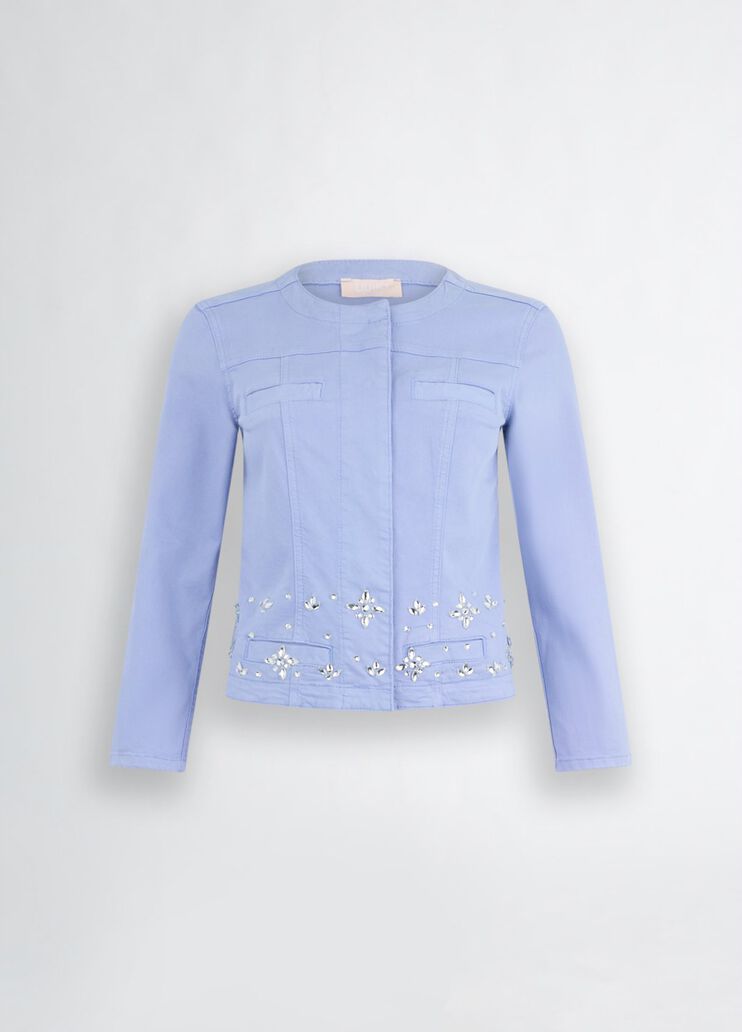 Lilac jacket with rhinestones lavender Liu Jo - large image number 6 Lilac jacket with rhinestones lavender Liu Jo - large image number 6