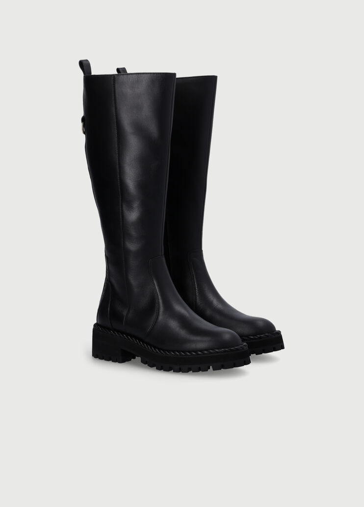 High boots in genuine leather black Liu Jo - large image number 2 High boots in genuine leather black Liu Jo - large image number 2