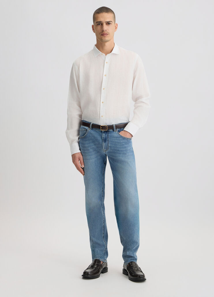 100% linen white shirt white Liu Jo - medium 100% linen white shirt white Liu Jo - medium