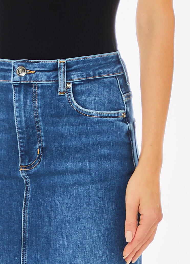 Jupe en toile denim bleu foncé Liu Jo - large image number 2 Jupe en toile denim bleu foncé Liu Jo - large image number 2